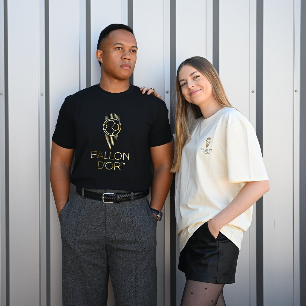 T-shirt Ballon d'Or™ Logo Preto Unissexo