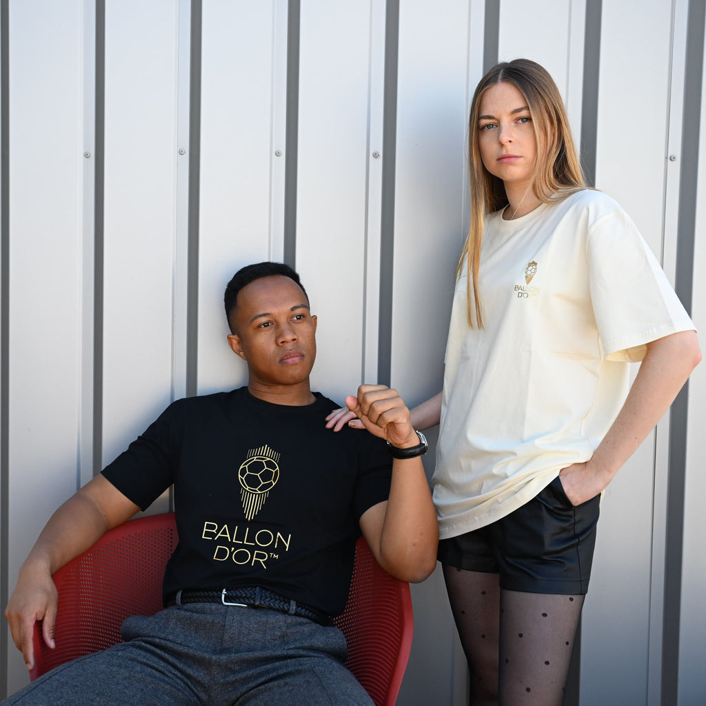 T-shirt Ballon d'Or™ Logo Preto Unissexo
