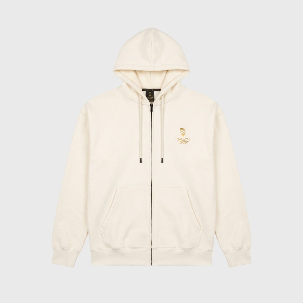 Sweat zippé logo Ballon d'Or™ Mixte Blanc