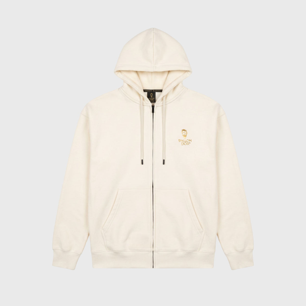 Sweat zippé logo Ballon d'Or™ Mixte Blanc