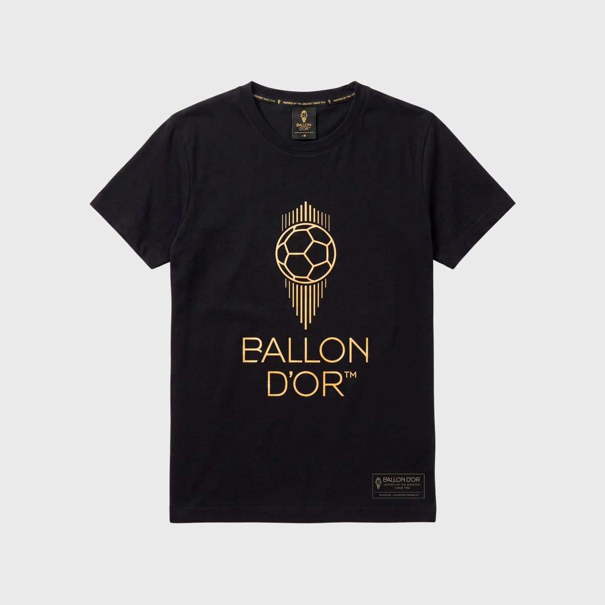 T-shirt Ballon d'Or™ Logo Noir Mixte