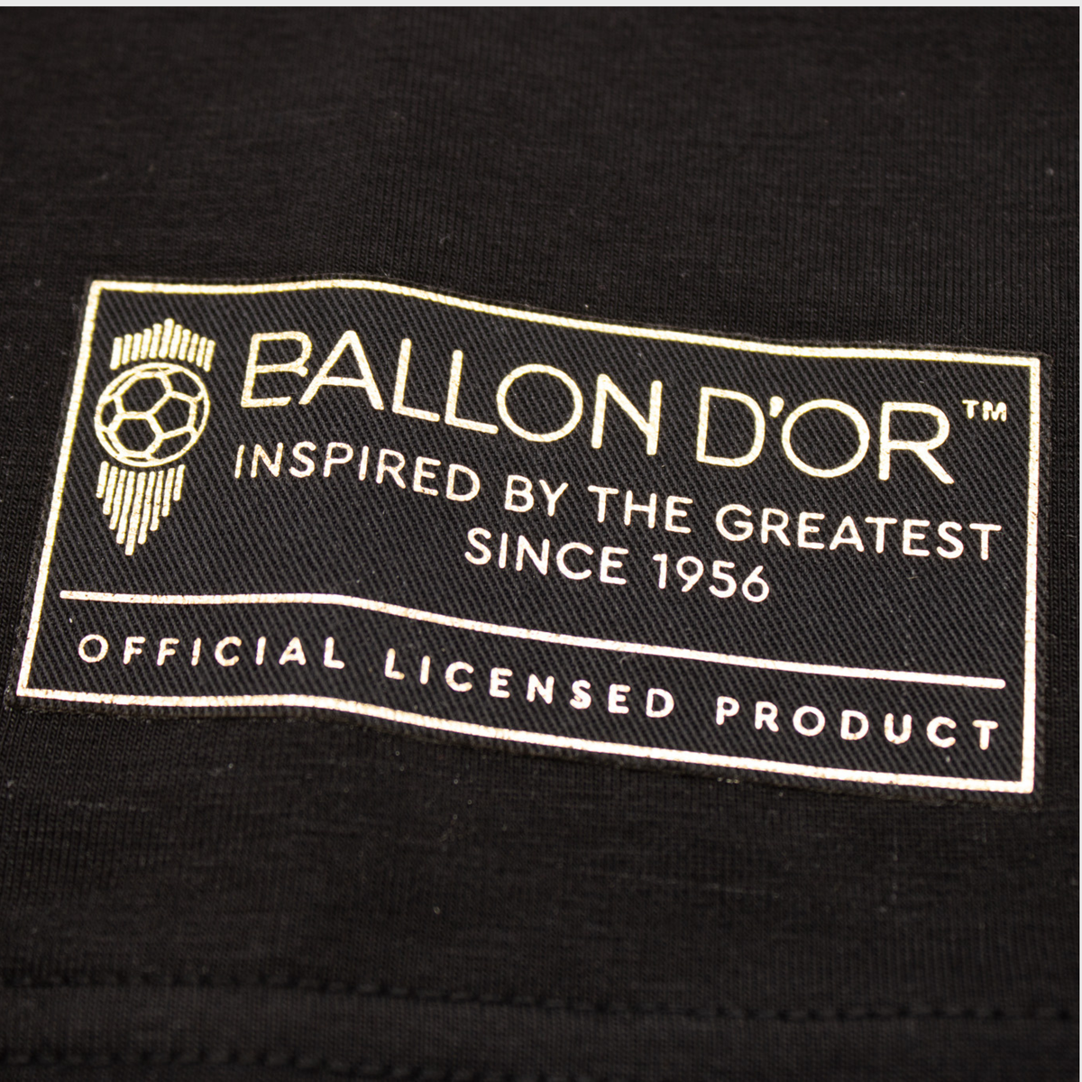 T-shirt Ballon d'Or™ Logo Noir Mixte