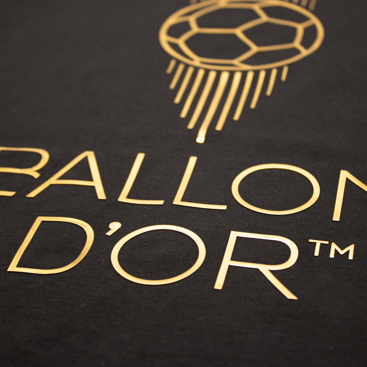 T-shirt Ballon d'Or™ Logo Noir Mixte