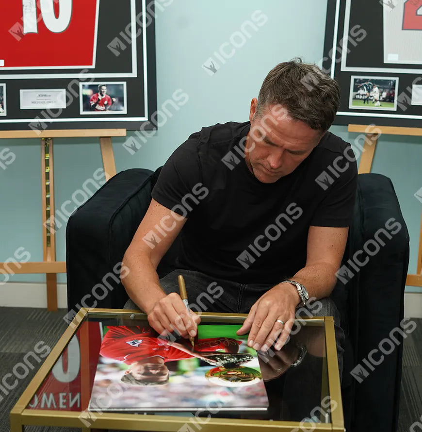 Michael Owen Official Ballon d'Or™ Signed Liverpool Photo: 2001 Ballon d'Or Winner