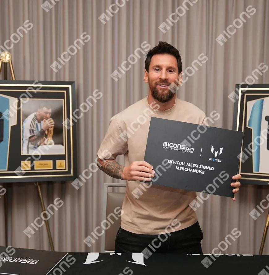Lionel Messi Official Ballon d'Or™ Back Signed and Hero Framed Barcelona 2018-19 Authentic Home Shirt: 778 Appearances Edition