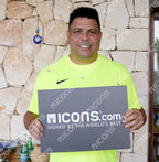Ronaldo Official Ballon d'Or™ Back Signed and Hero Framed Internazionale 1998 UEFA Cup Final Shirt